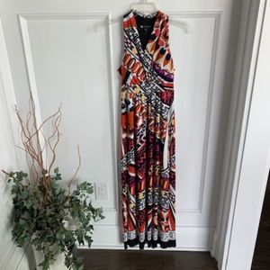 Valarie Bertinelli Empire Waist MAXI  Dress